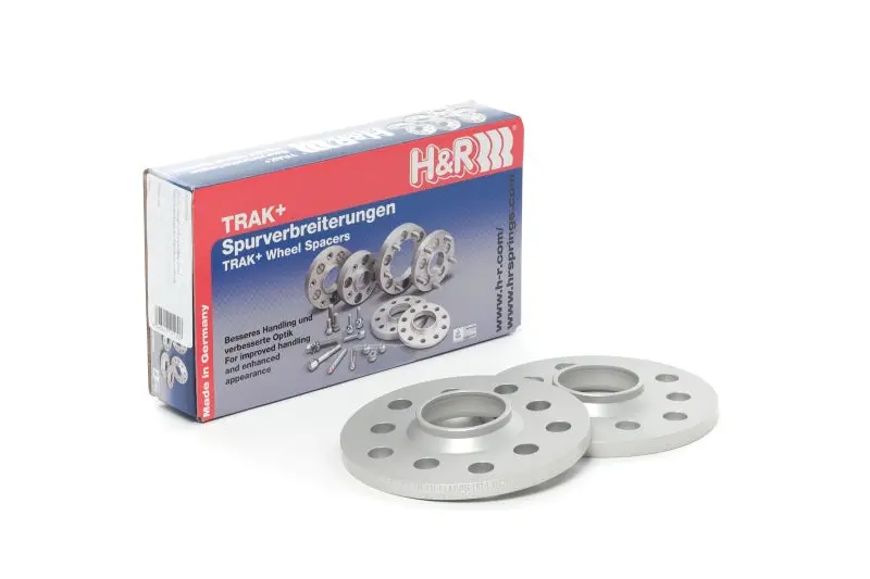 H&R Trak+ 20Mm Bolt-On Wheel Adapters — 5X112 Pcd, 57.1Mm Cb, M14X1.5 Thread — Black Anodized 1