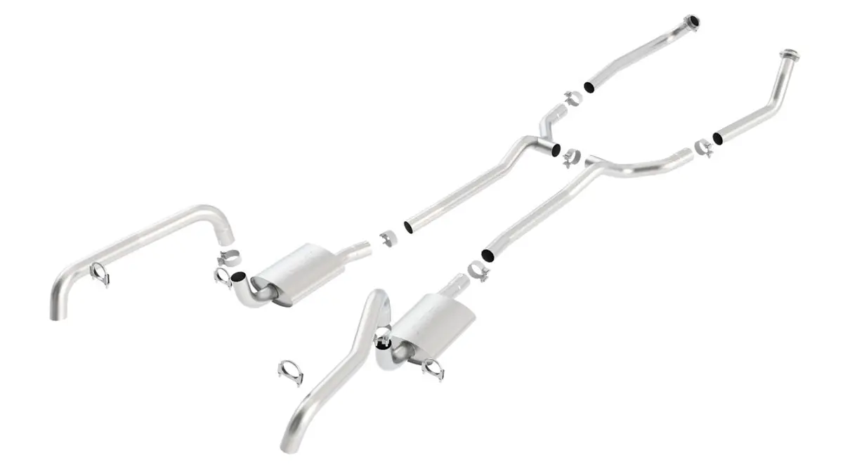 Borla Header-Back Exhaust System – Stainless Steel, For 1967–1969 Chevrolet Camaro 1