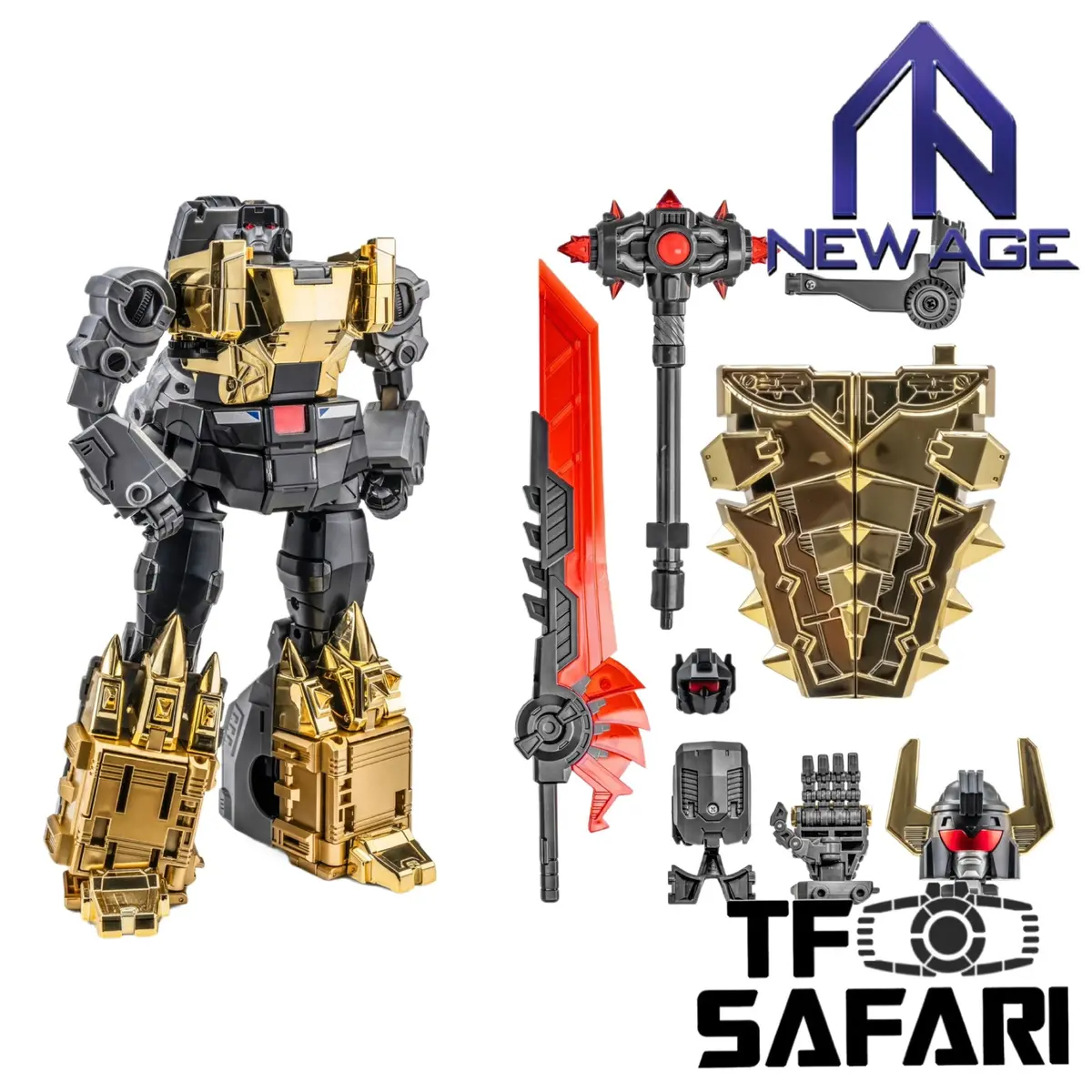 Na Newage H72ex H-72Ex Typhon (Ankylosaurus Dinobot Volcanicus Combiner) Toy Color Version 16Cm / 6.3" 1