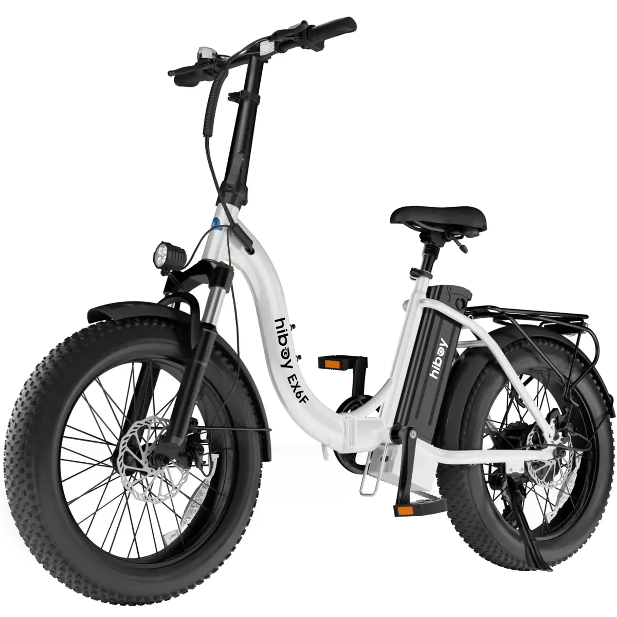 Hiboy Ex6f Low-Step Foldable Electric Bike White 1