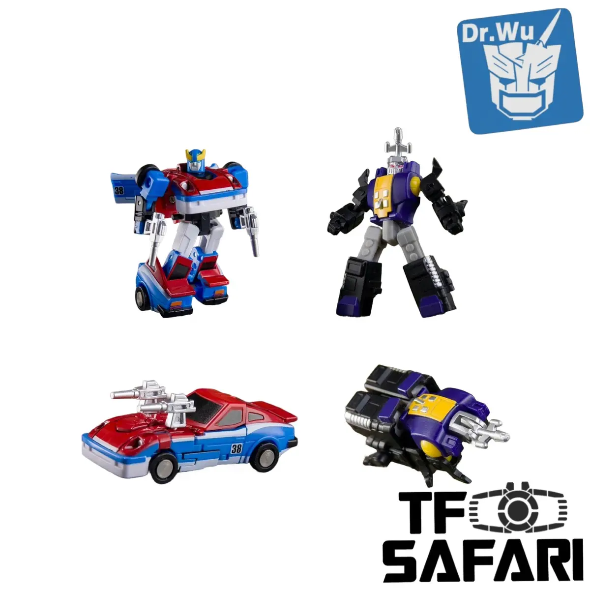 Dr.Wu & Mechanic Studio Extreme Warfare Dw-E47 Smoke Dust (Smokescreen) / Dw-E48 Beetle Horn (Bombshell) 2 In 1 Set 4.5Cm 1