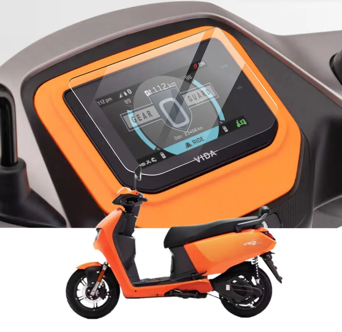 [2 Pack] Hero Vida Vx2 Ev Tft Instrument Cluster Digital Speed Meter Screen Protector [2025] 1