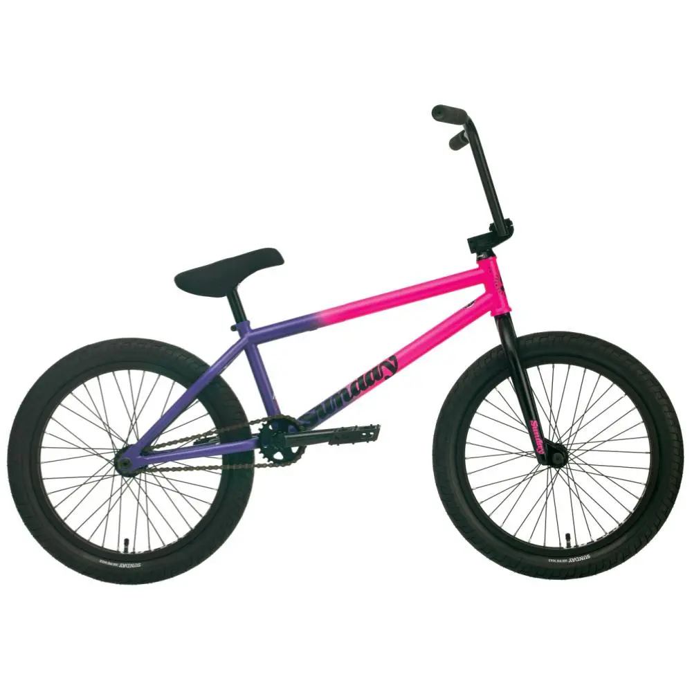 Sunday Street Sweeper 20" Bmx Bike Matte Hot Pink X Grape Fade Rhd 1