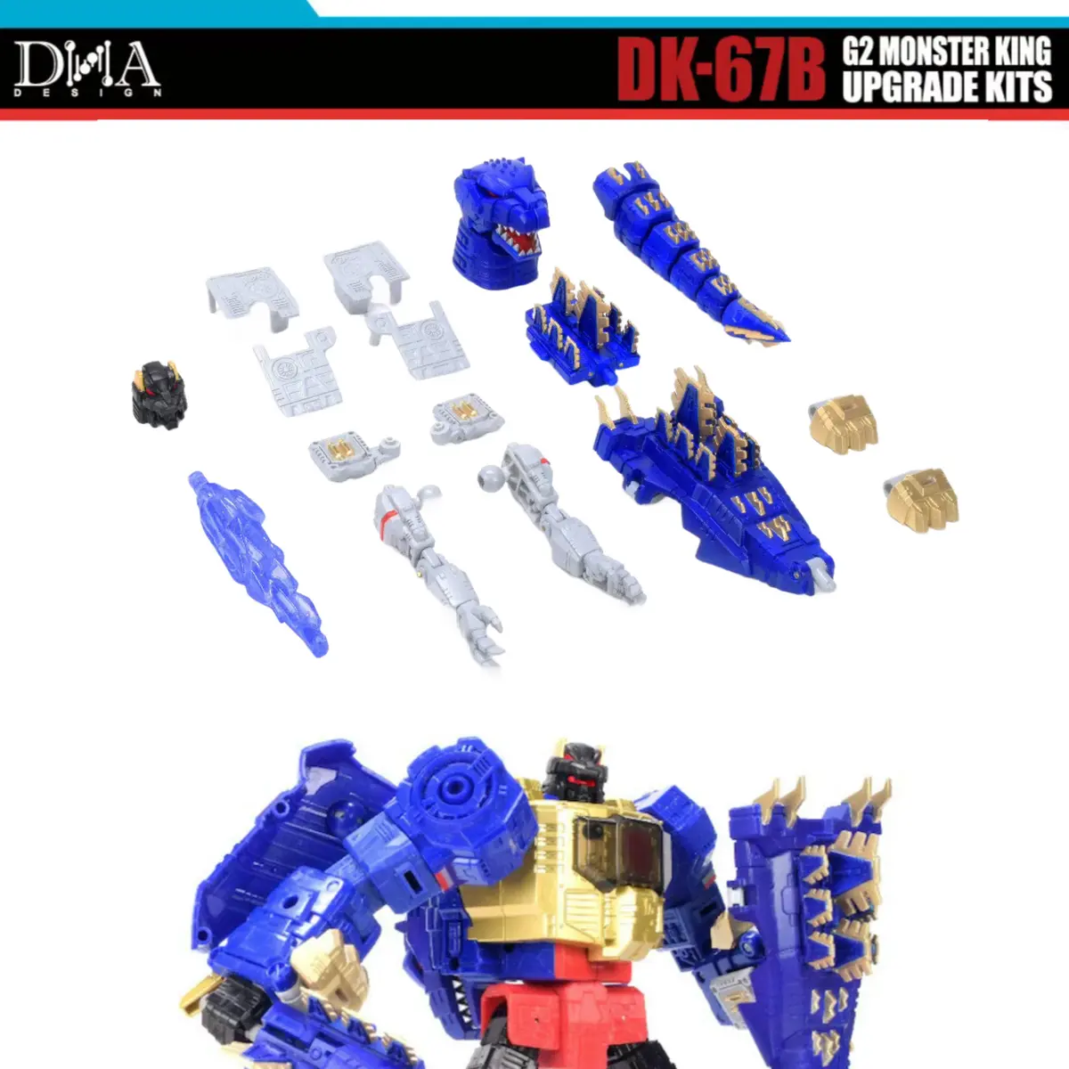 Dna Design Dk67b Dk-67B G2 Monster King Upgrade Kits For Age Of The Primes G2 Grimlock 1