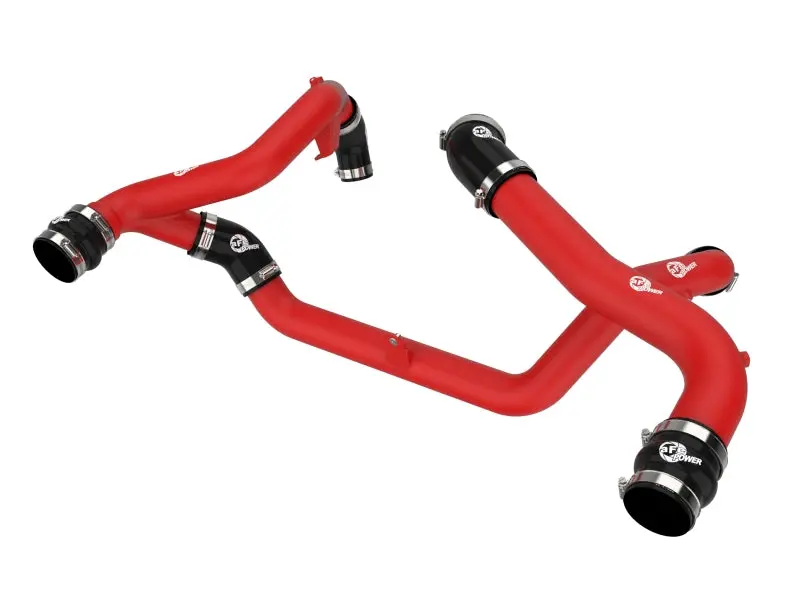 Afe Power Bladerunner Aluminum Charge Pipe Kit For 2022–2023 Ford Explorer – Hot/Cold Side, Red Anodized 1