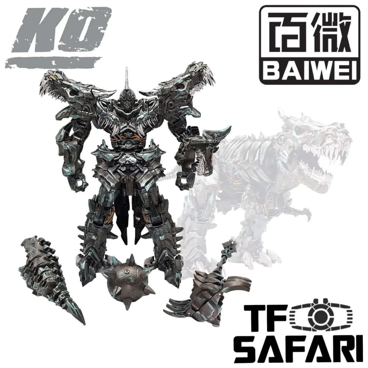 4Th Party Bw Baiwei Tw1034 Tw-1034 Ko Studio Series Ss07 Ss-07 Grimlock 23Cm / 9" 1