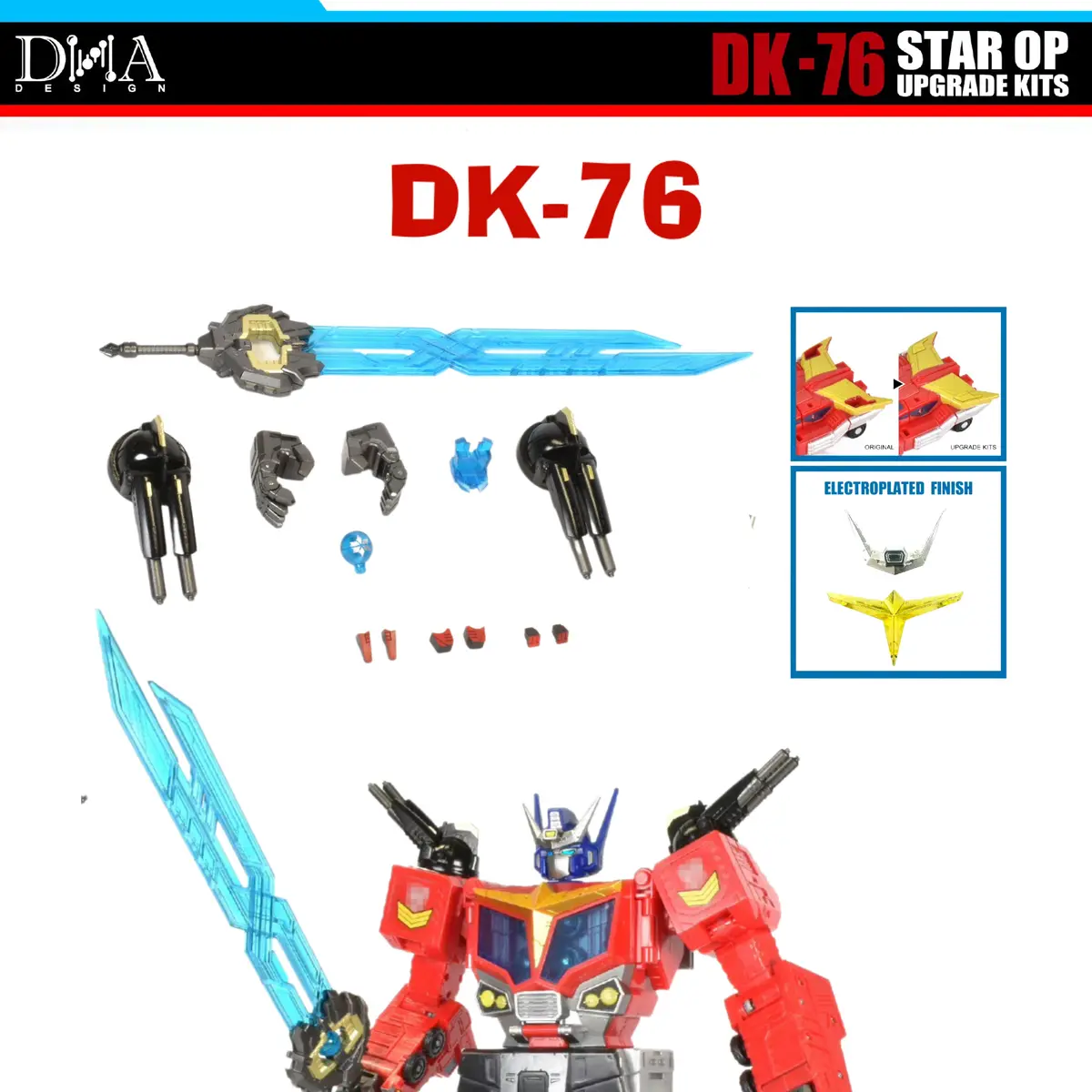 【Pre-Order】 Dna Design Dk-76 Dk76 Age Of The Primes Aotp Star Op Upgrade Kits 1