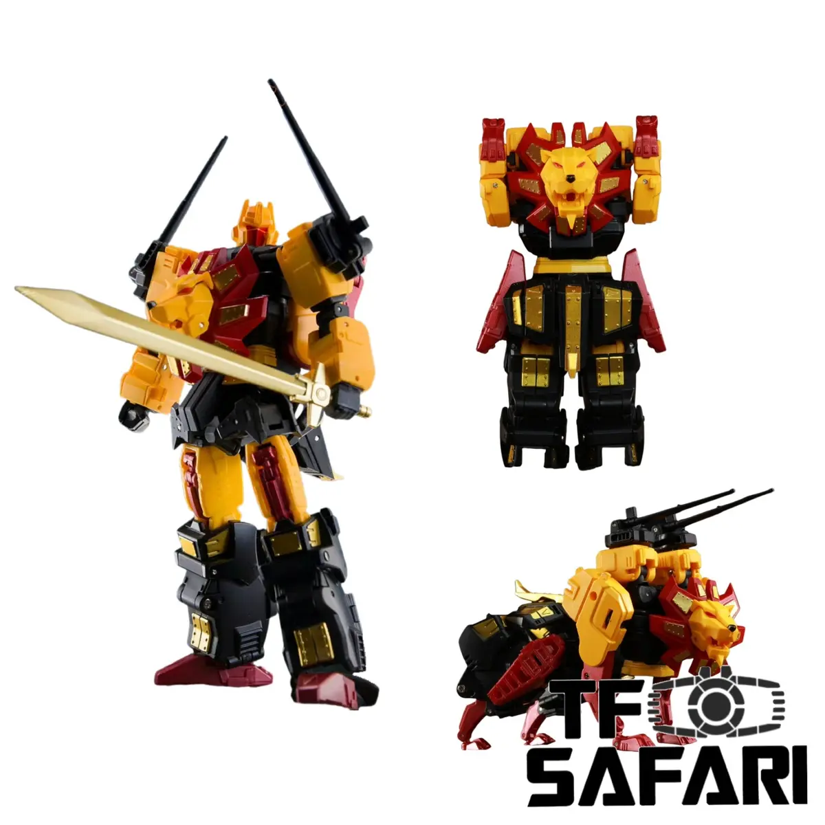 4Th Party No Brand Nb Tv01 Tv-01 Deformation Lion (Razorclaw, Predaking Combiner) 13.5Cm / 5.3" 1
