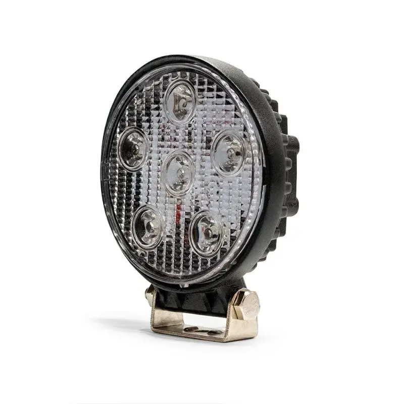 Dv8 Off-Road 5" Round Led Light Bar – 18W Spot + 3W Auxiliary, Black Housing 1