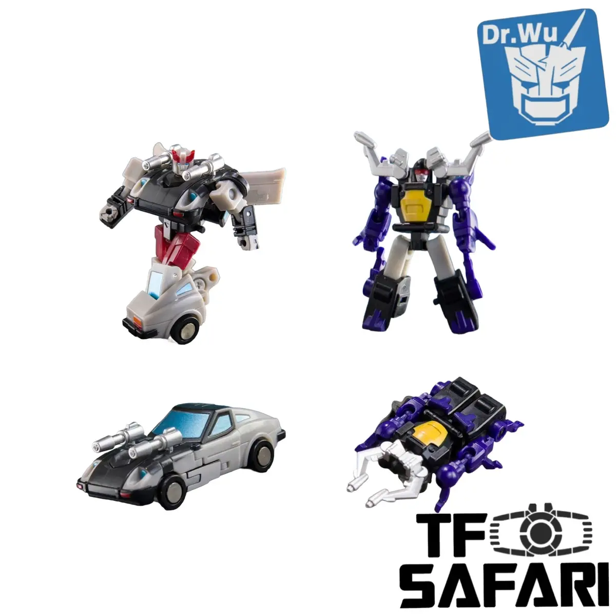 Dr.Wu & Mechanic Studio Extreme Warfare Dw-E45 Silver Lightning (Bluestreak) / Dw-E46 Claw Worm (Shrapnel) 2 In 1 Set 4.5Cm 1
