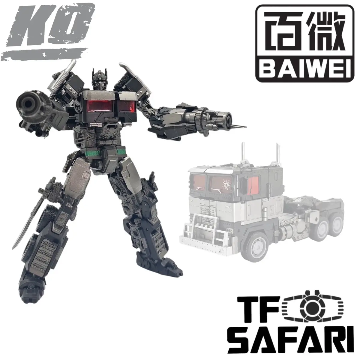 4Th Party Bw Baiwei Tw1030c Tw-1030C Ko Buzzworthy Bumblebee Studio Series Ss-102 Ss102 Rotb Rise Of The Beast Nemesis Prime Black Version 18Cm / 7" 1