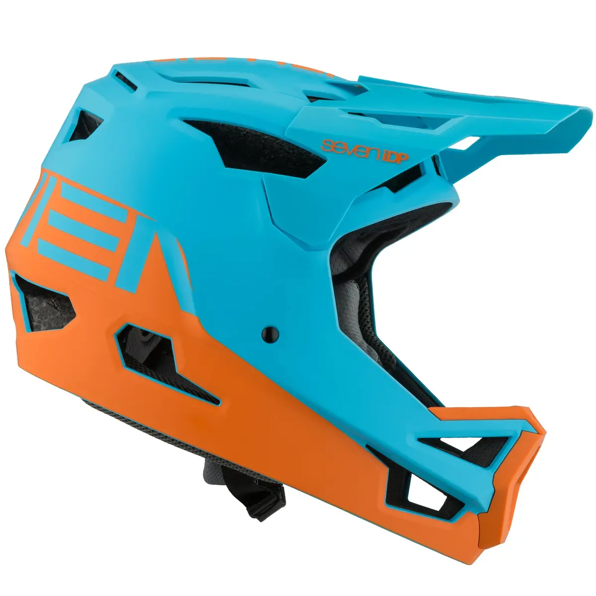 7 Idp Project 23 Abs Full Face Helmet - Matte Gt Blue-Orange 1
