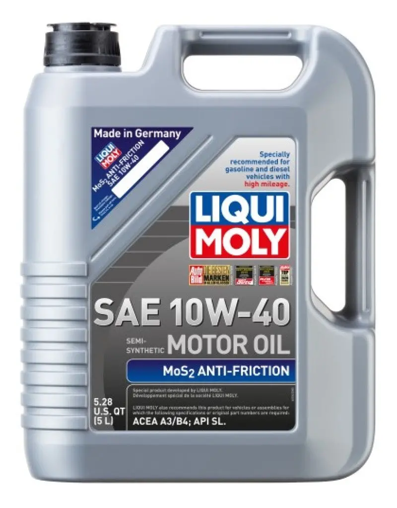 Liqui Moly Mos2 Anti-Friction Engine Oil 10W-40 – 5-Liter Bottle 1