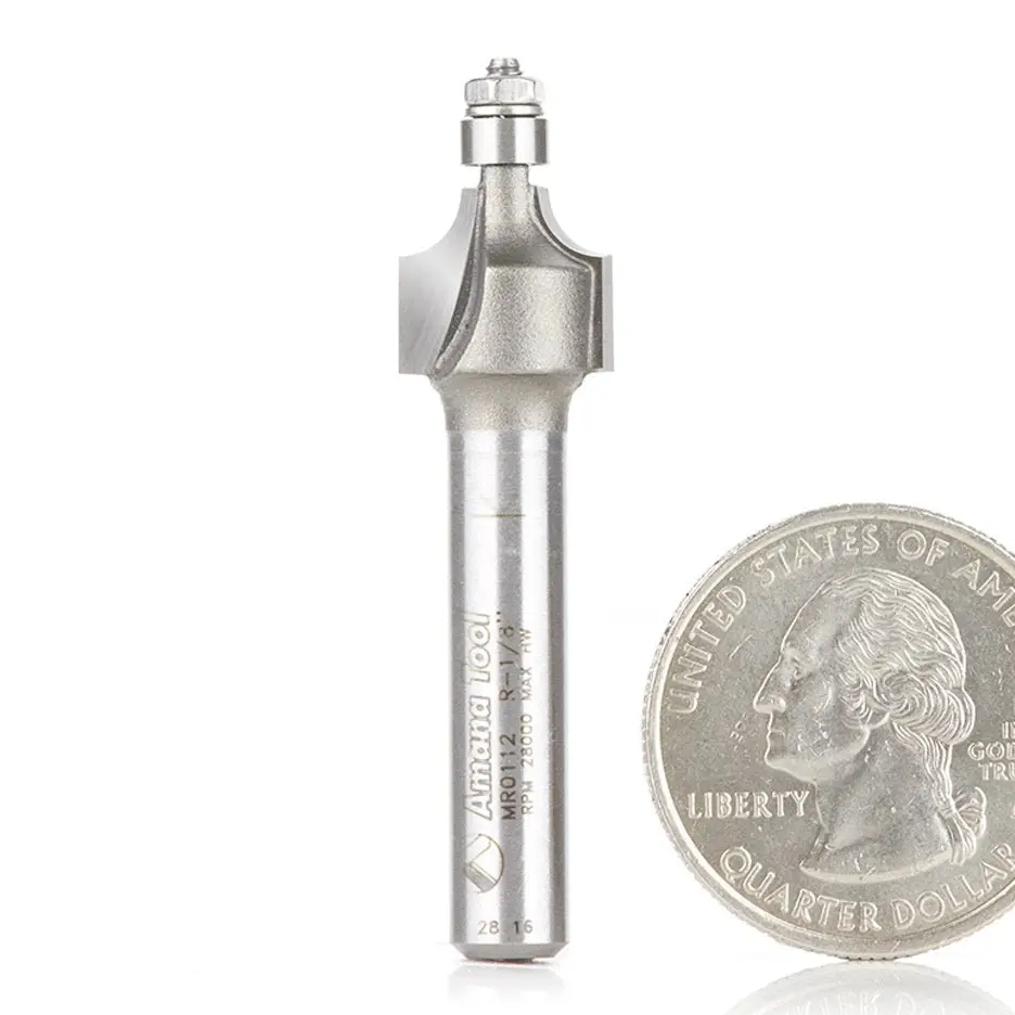 Amana Tool R 1/8 Inch Roundover Router Bit Mr0112 1