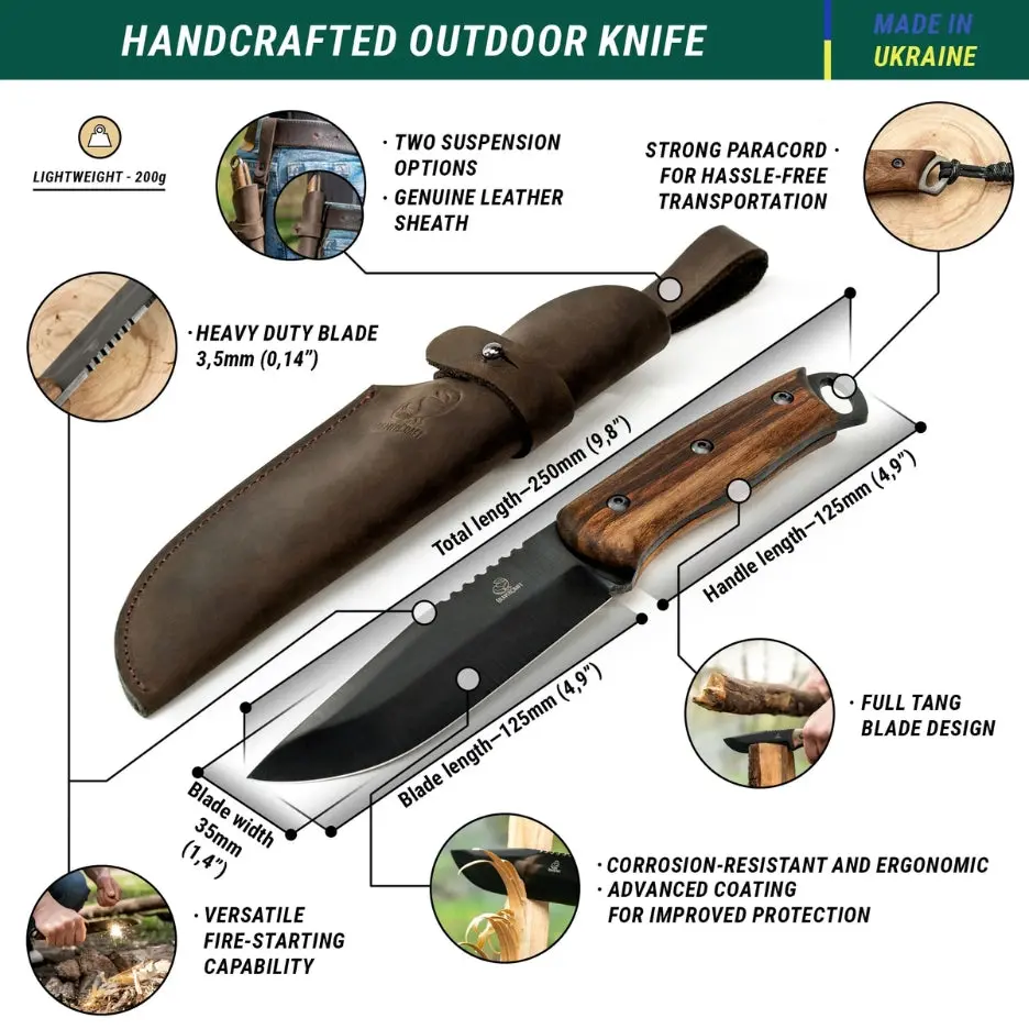 Beavercraft Dusk Carbon Steel Bushcraft Knife Bsh4 2