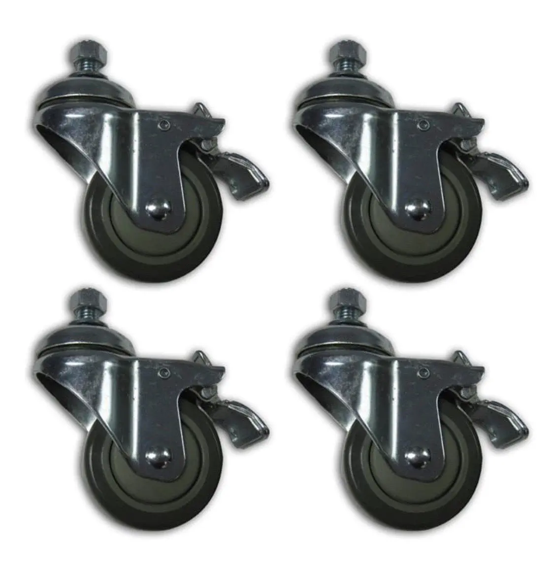 Supermax Swivel Caster Wheels With Brake 98-0130 1