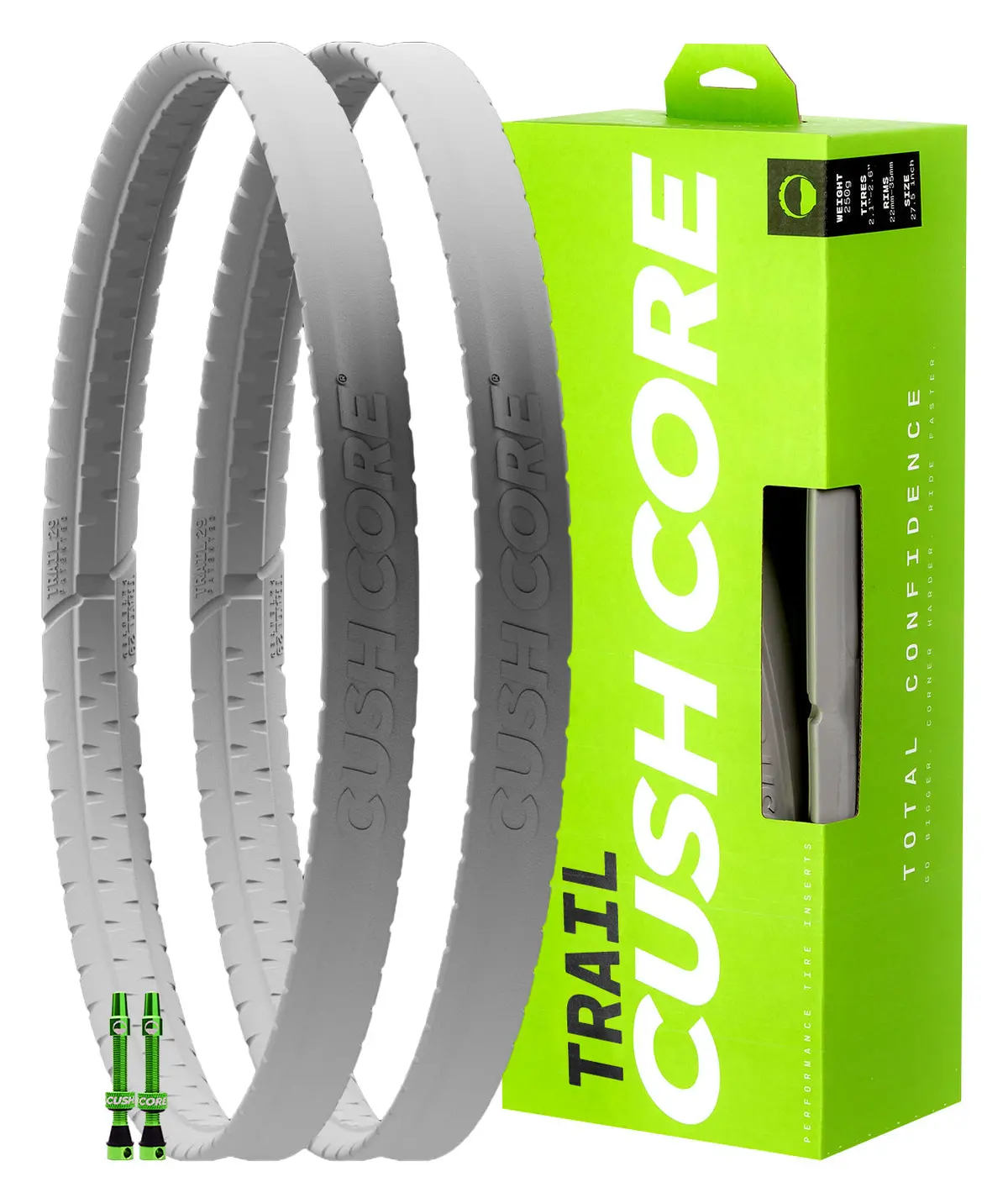 Cushcore Trail Tire Inserts - Set - Inc 2 Tubeless Valves 1