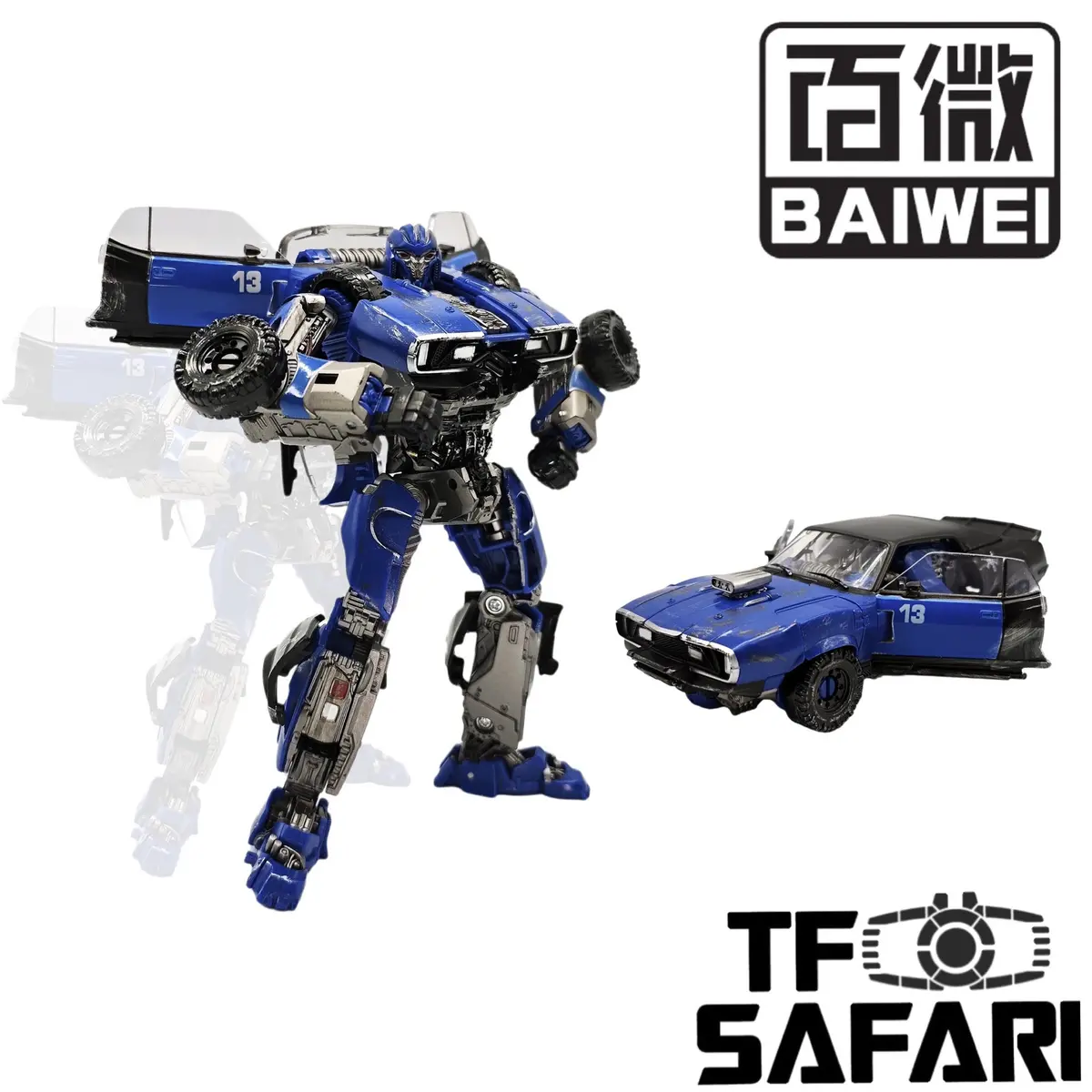 4Th Party Bw Baiwei Tw1033 Tw-1033 Oversized Ko Studio Series Ss46 Ss-46 Blue Soldier Dropkick 15.5Cm / 6.1" 1