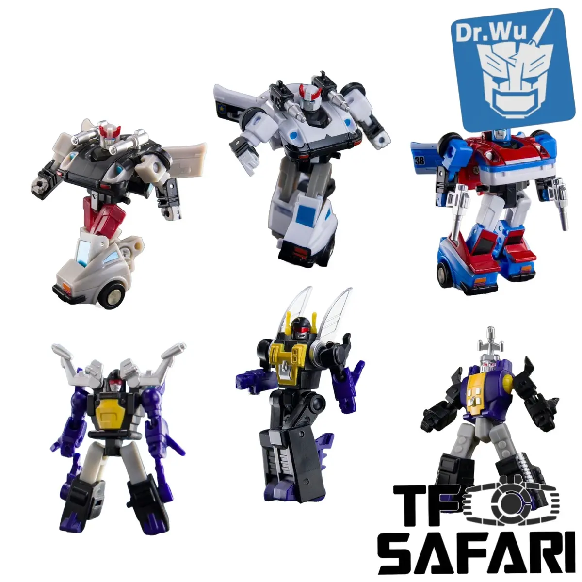 Dr.Wu & Mechanic Studio Extreme Warfare Dw-E43 / E44 / E45 / E46 / E47 / E48 (Datsun Brothers + Insecticons)Complete Two-Pack Set 4.5Cm 1