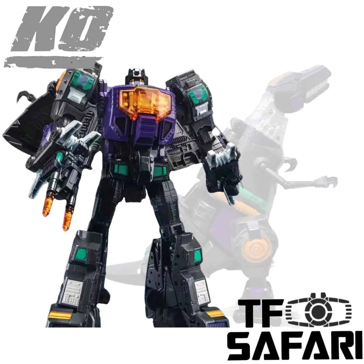 4Th Party Nb No-Brand Oversized Mp-08Sg Mp08sg King Grimlock Reximus Prime (Oversized Mp-08 Shattered Glass Sg Version) 29Cm / 11.5" 1