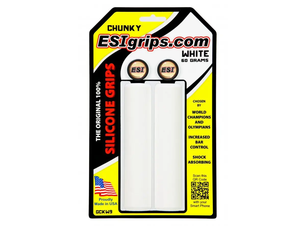 Esi Chunky Silicon Mtb Grips - White 1