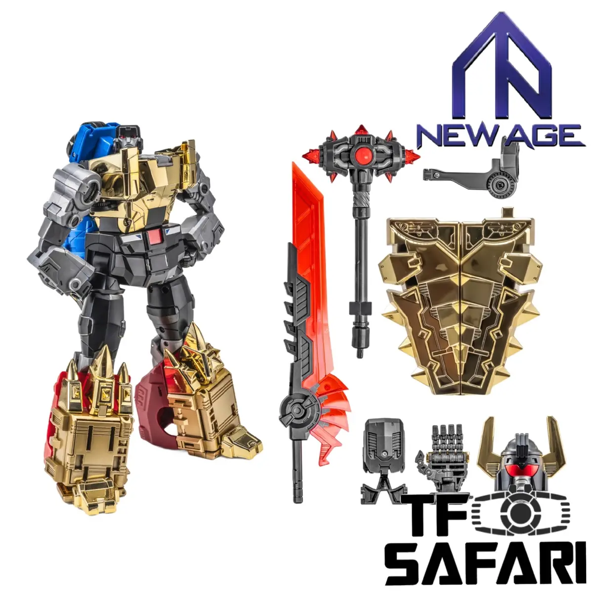 Na Newage H72v H-72V Typhon (Ankylosaurus Dinobot Volcanicus Combiner) G2 Color Version New Age 16Cm / 6.3" 1
