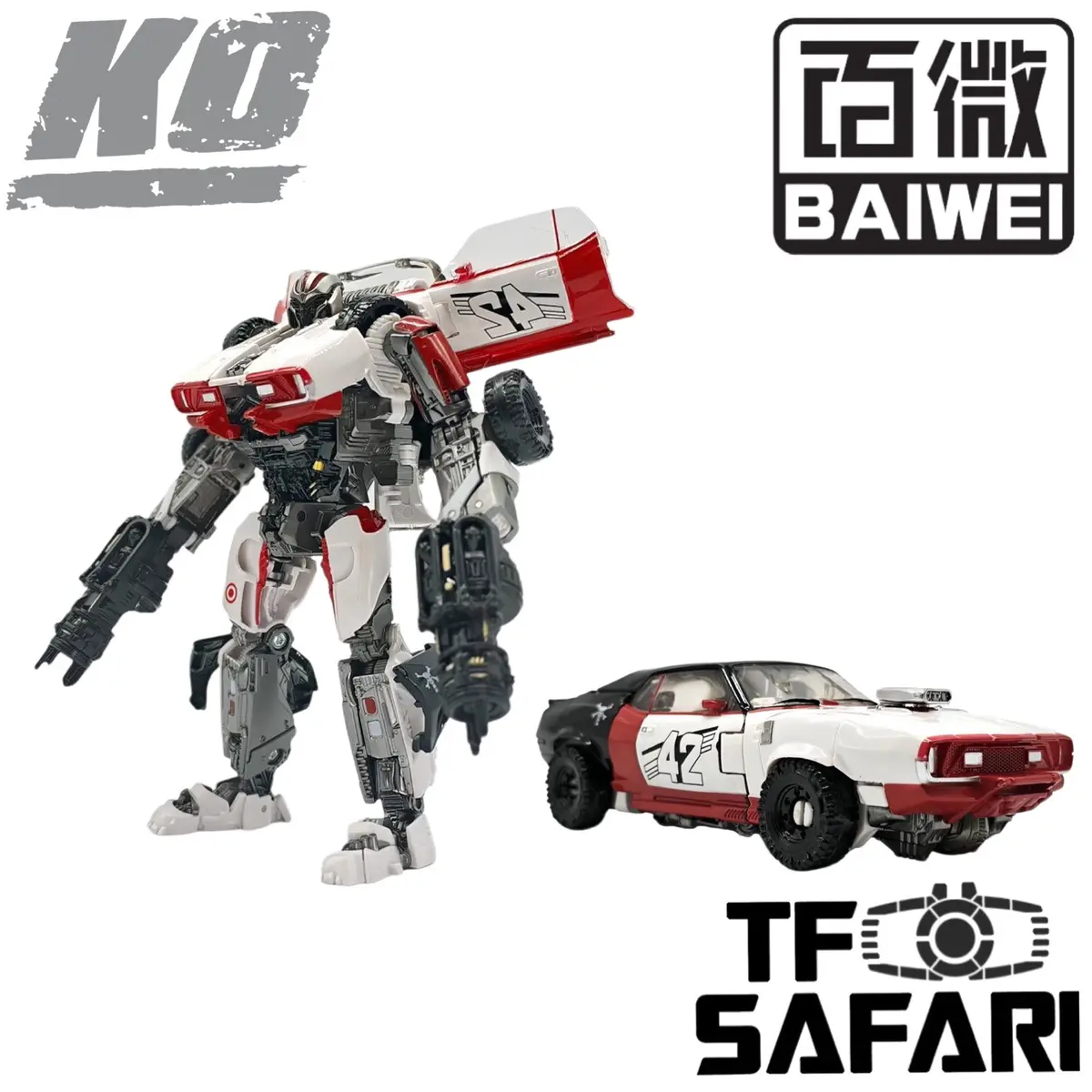 4Th Party Bw Baiwei Tw1033b Tw-1033B Oversized Ko Studio Series Ss46 Ss-46 Blue Soldier Dropkick White Version 15.5Cm / 6.1" 1