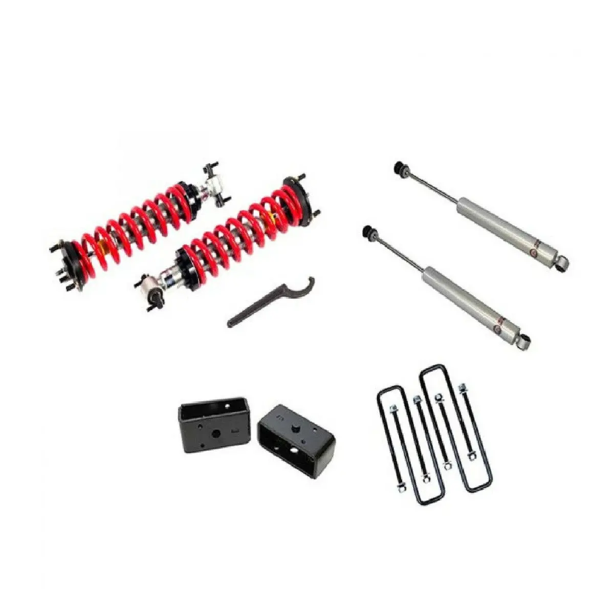 Freedom Off-Road Lift Kit: Chevrolet/Gmc Silverado/ Sierra 1500 07-18 (1-4" Front Adjustable Coilover/ Rear 3" Lift Block) 1