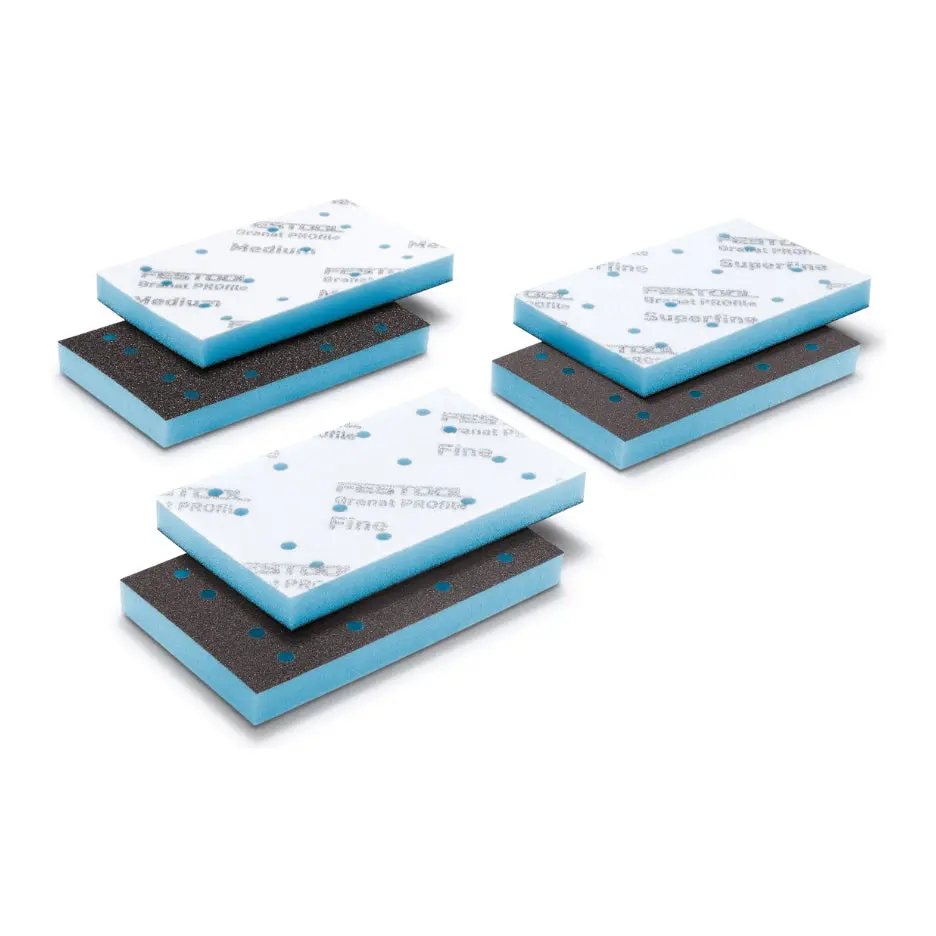 Festool Granat Profile 80X133 Medium/Fine/Superfine Set Abrasive Pads Gr Pro 578803 1