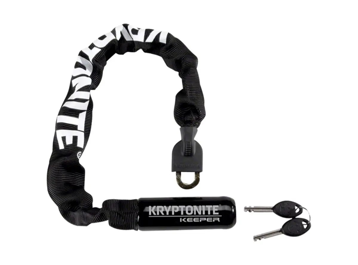 Kryptonite Keeper 712 Chain Lock - Keyed - Black 1