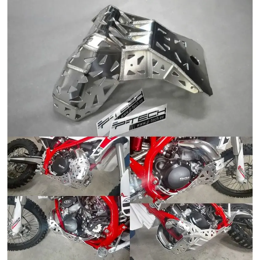 P-Tech Beta Xtrainer (15-24) Aluminum Skid Plate With Pipe Guard 1