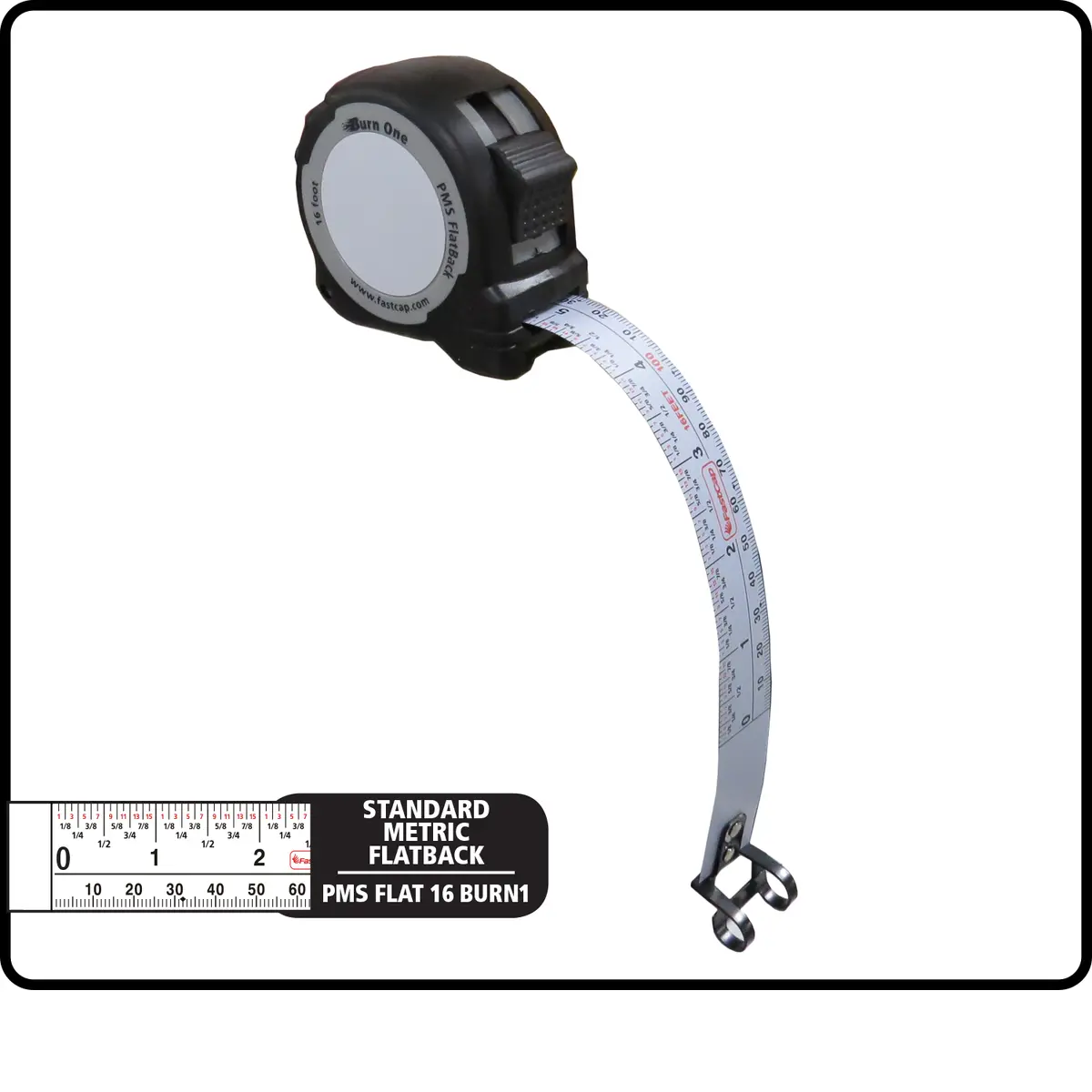 Fastcap Tape Measure 16 Foot Burn One Pms-Flat16burn1 1