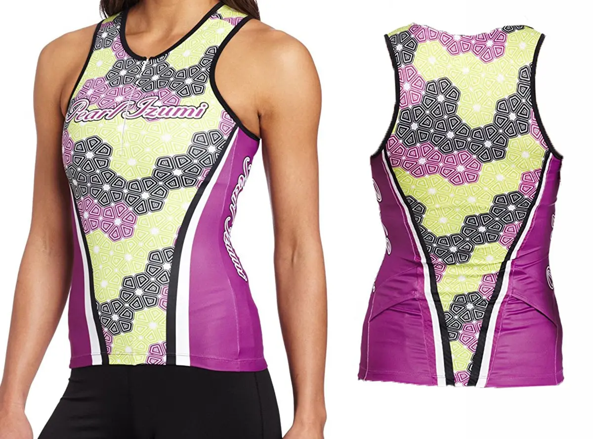 Pearl Izumi Elite Inrcool Ltd Tri Singlet - Womens - Fleurette Orchid 1
