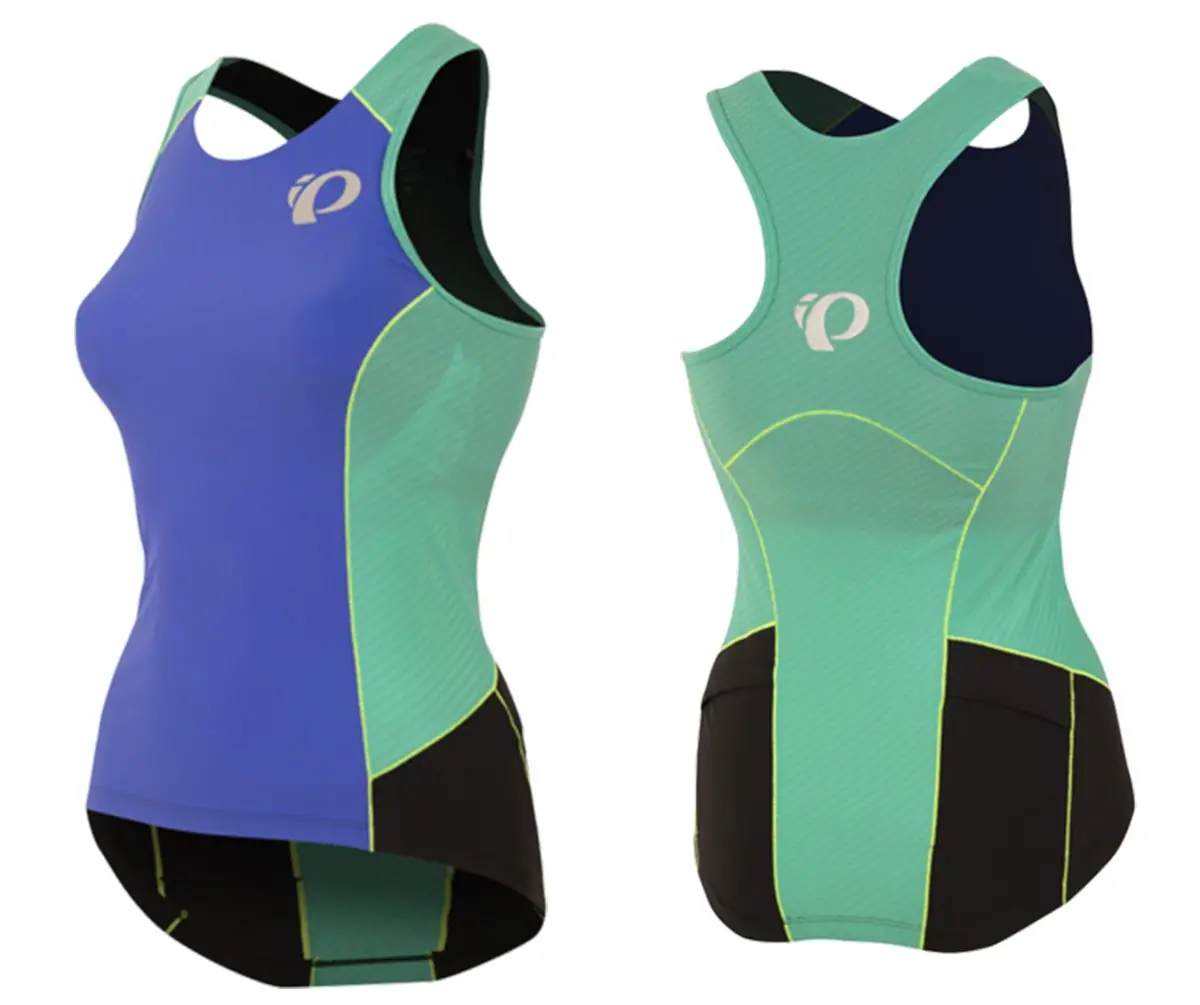 Pearl Izumi Elite Pursuit Tri Tank - Womens - Dazzling Blue-Atlantis 1