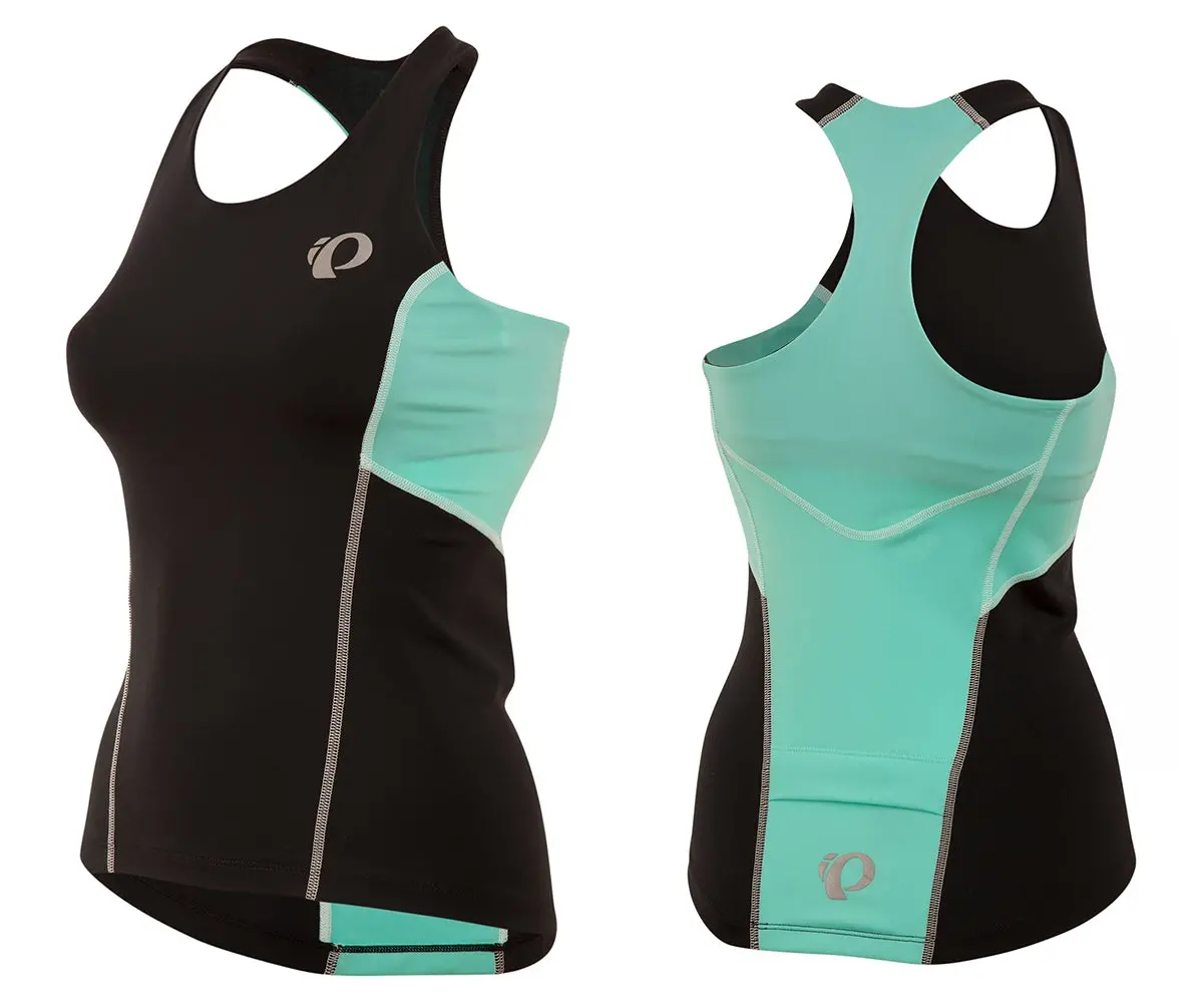 Pearl Izumi Select Pursuit Tri Tank - Womens - Black-Aqua Mint 1