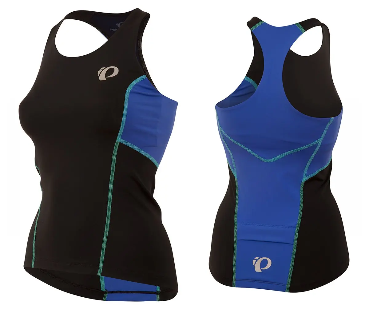 Pearl Izumi Select Pursuit Tri Tank - Womens - Black-Dazzling Blue 1