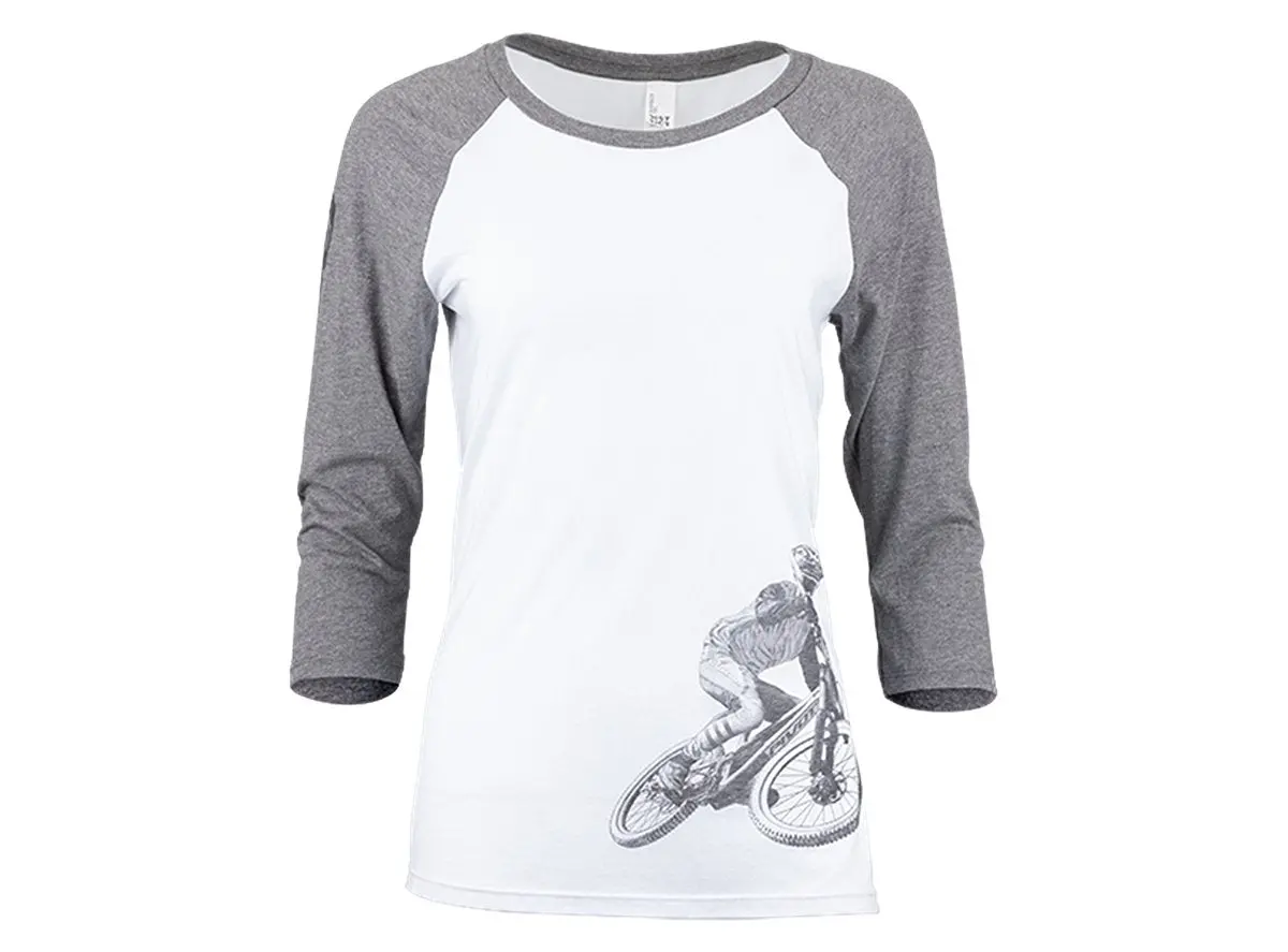 Pivot Rider 3/4 Sleeve Tee - Womens - Gray 1