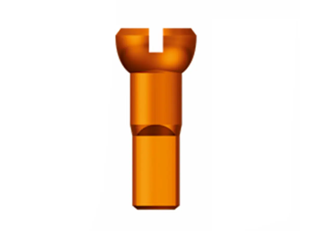 Sapim Aluminum Polyax 14G Nipple - Orange 1