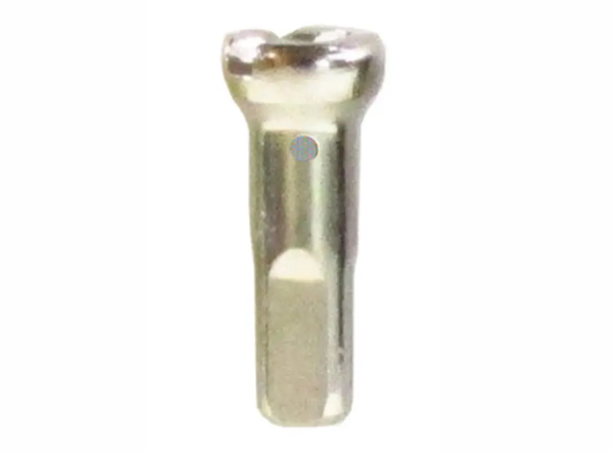Sapim Brass Polyax 14G Secure Lock Nipple - Silver 1