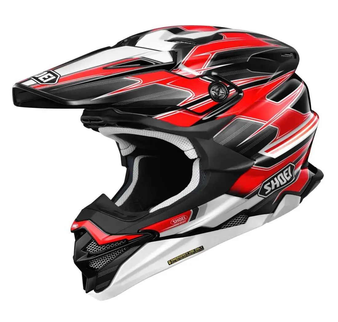Shoei Vfx-Evo Sparkle White/Black/Red Helmet 1