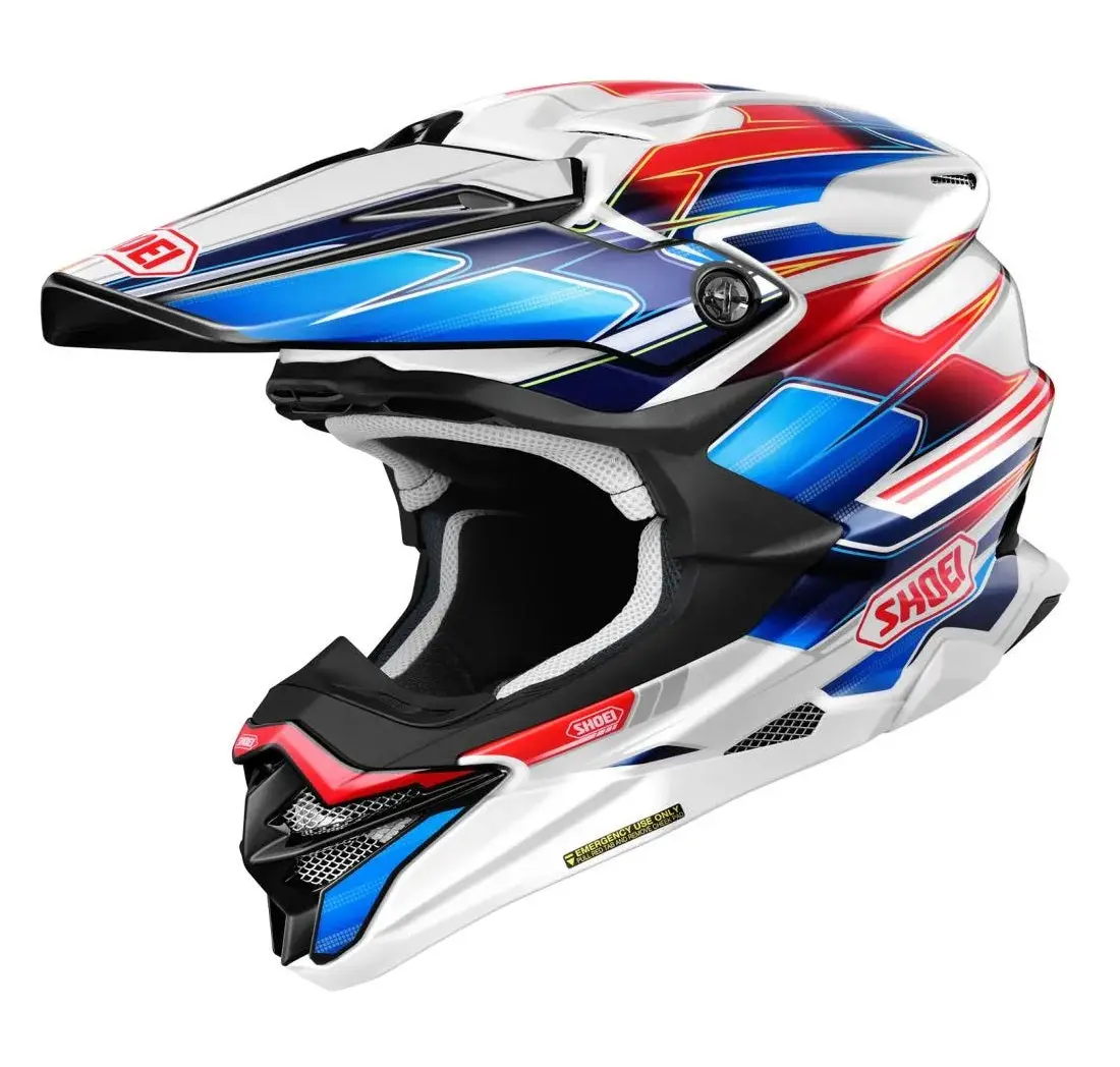 Shoei Vfx-Evo Sparkle White/Blue/Red Helmet 1