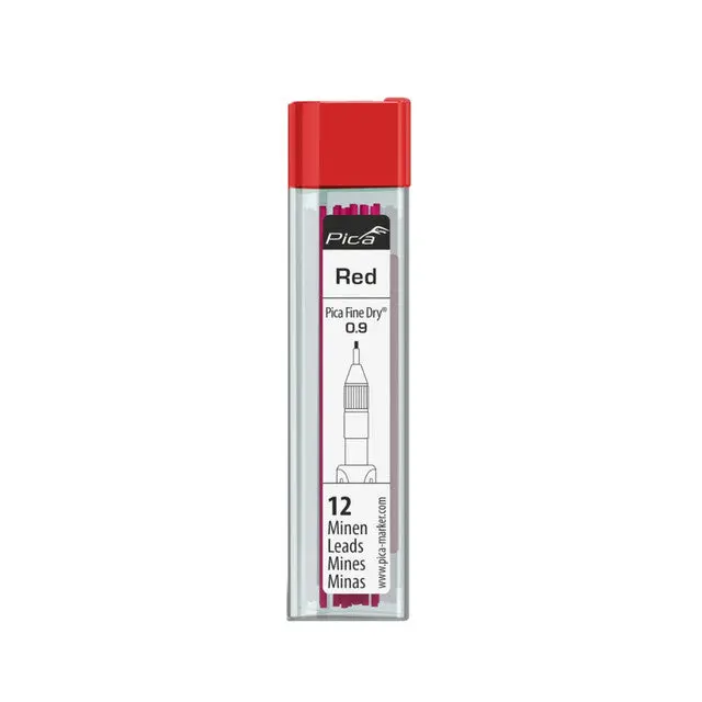 Pica Hb Fine Dry Refill Set For Fine Dry Pencil 7031 Red 1