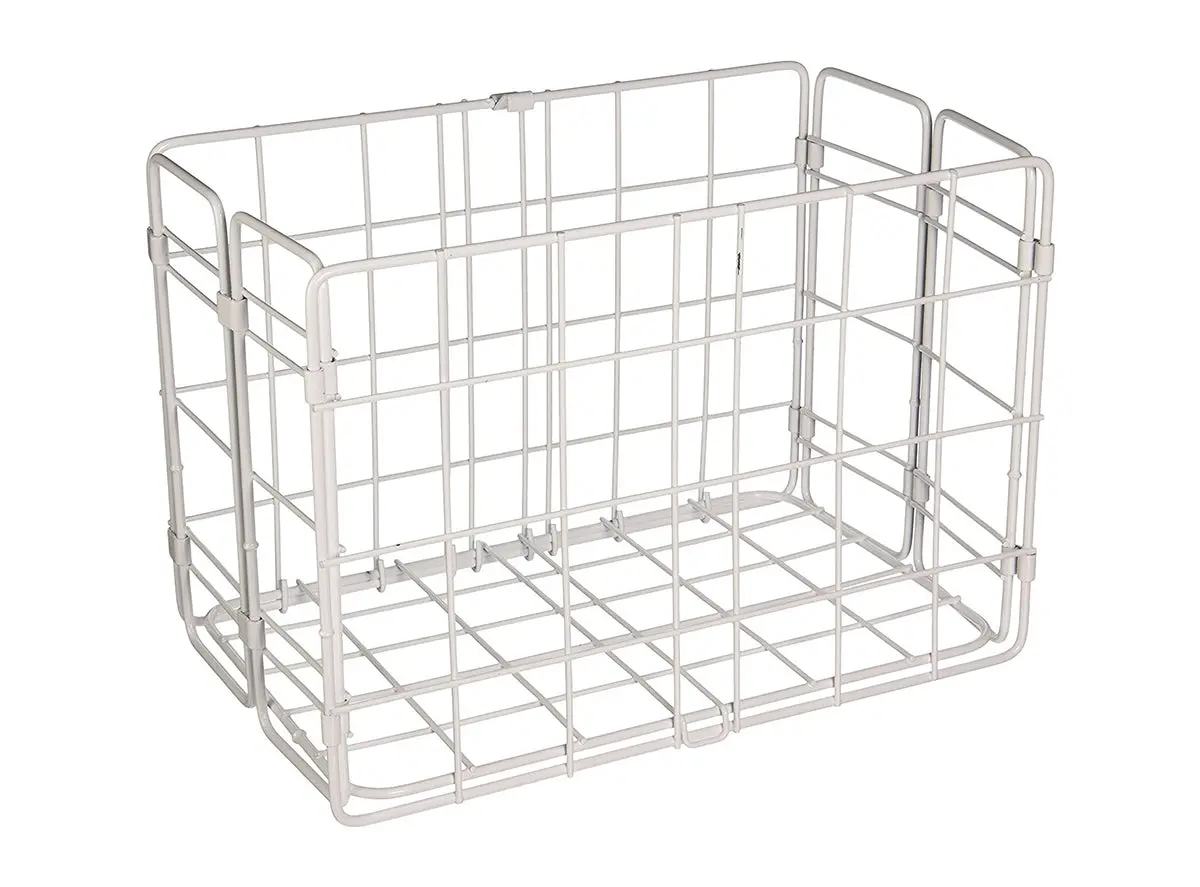 Wald 582 Rear Folding Basket - White 1