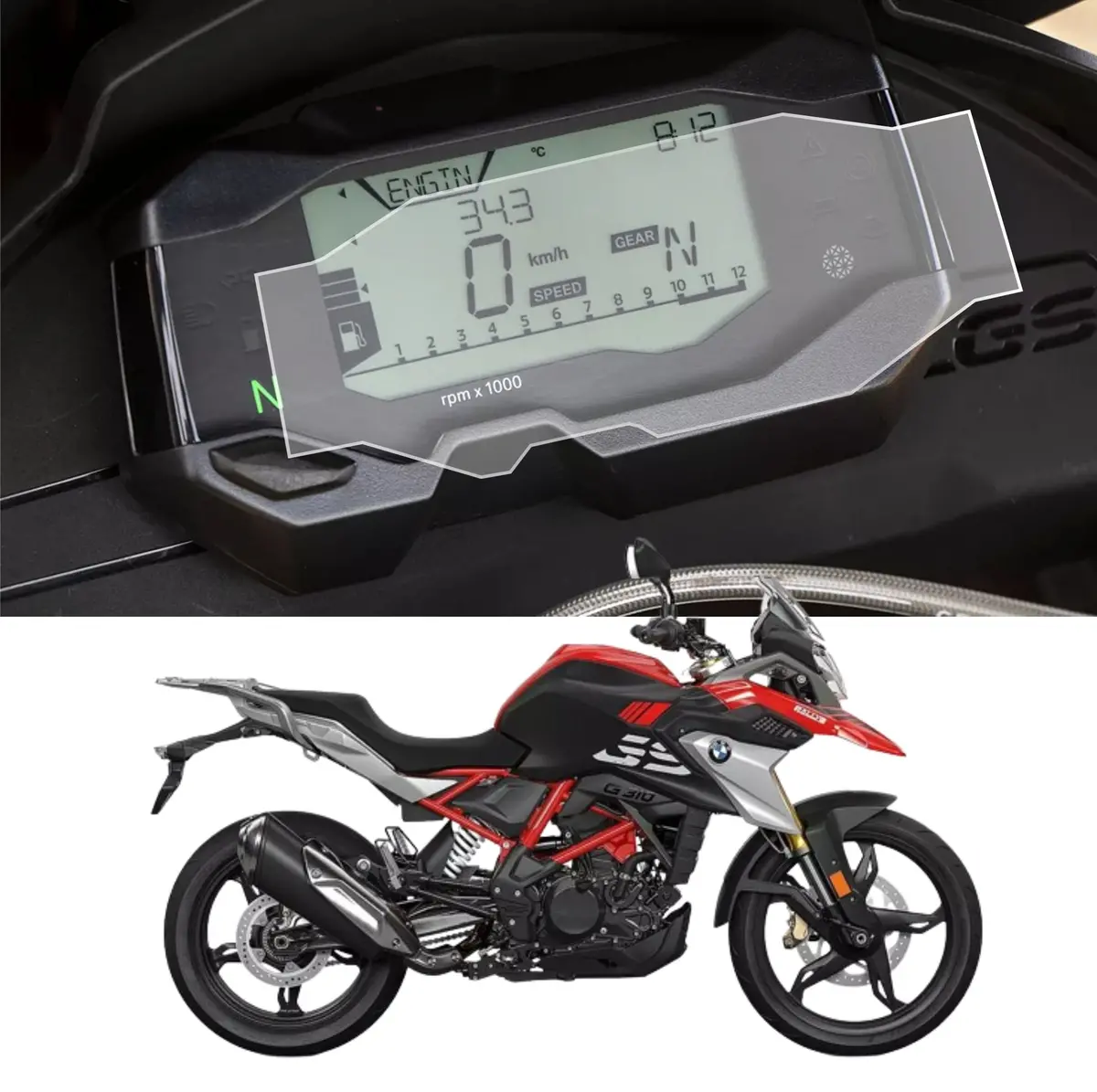 [2 Pack] Bmw G310 Gs Bike Accessories Screen Guard 1