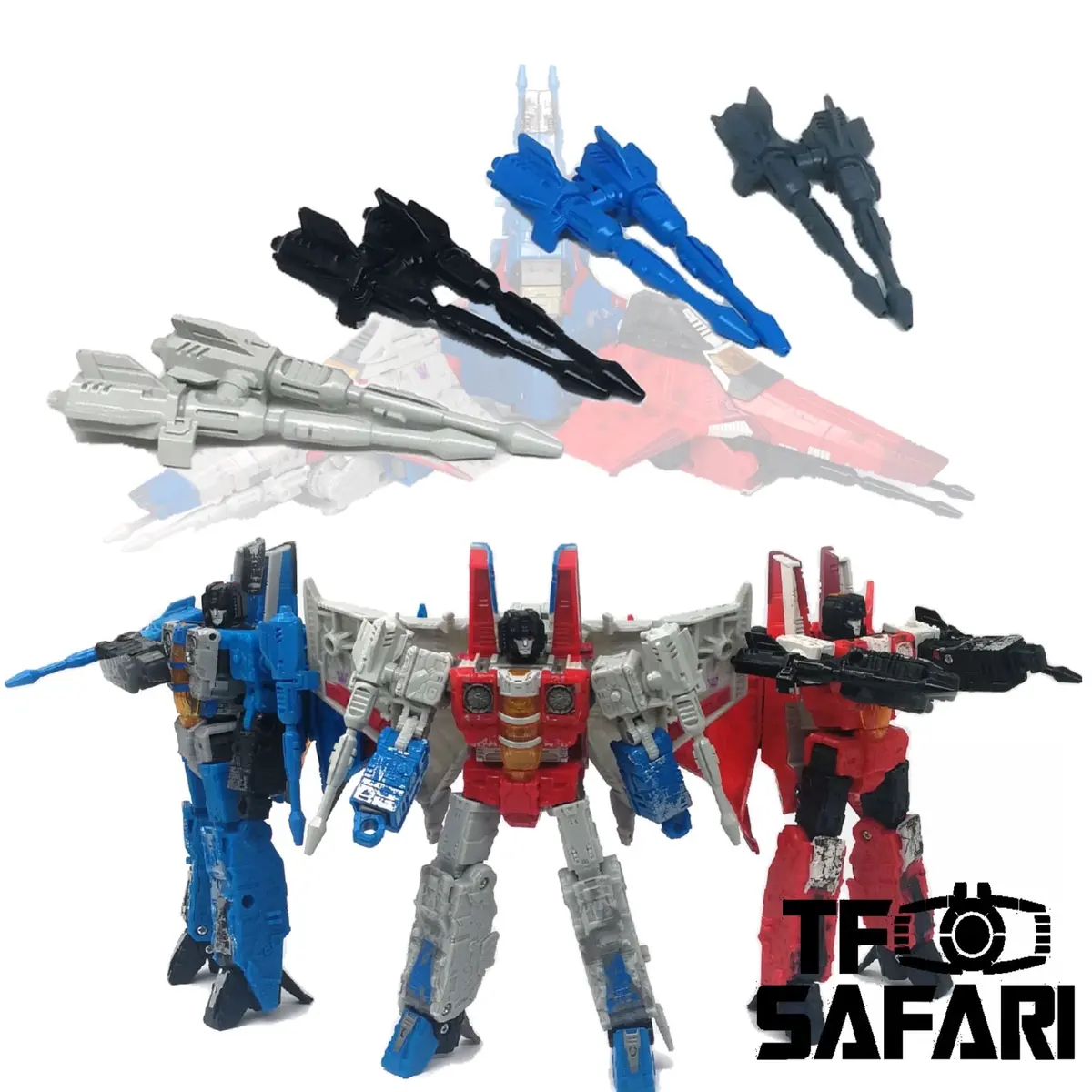 【Make-To-Order】Go Better Studio Gx-03 Null Rays For Wfc Siege Decepticon Seekers (Starscream / Skywarp / Thunder Cracker / Red Wing) Weapon Set 1