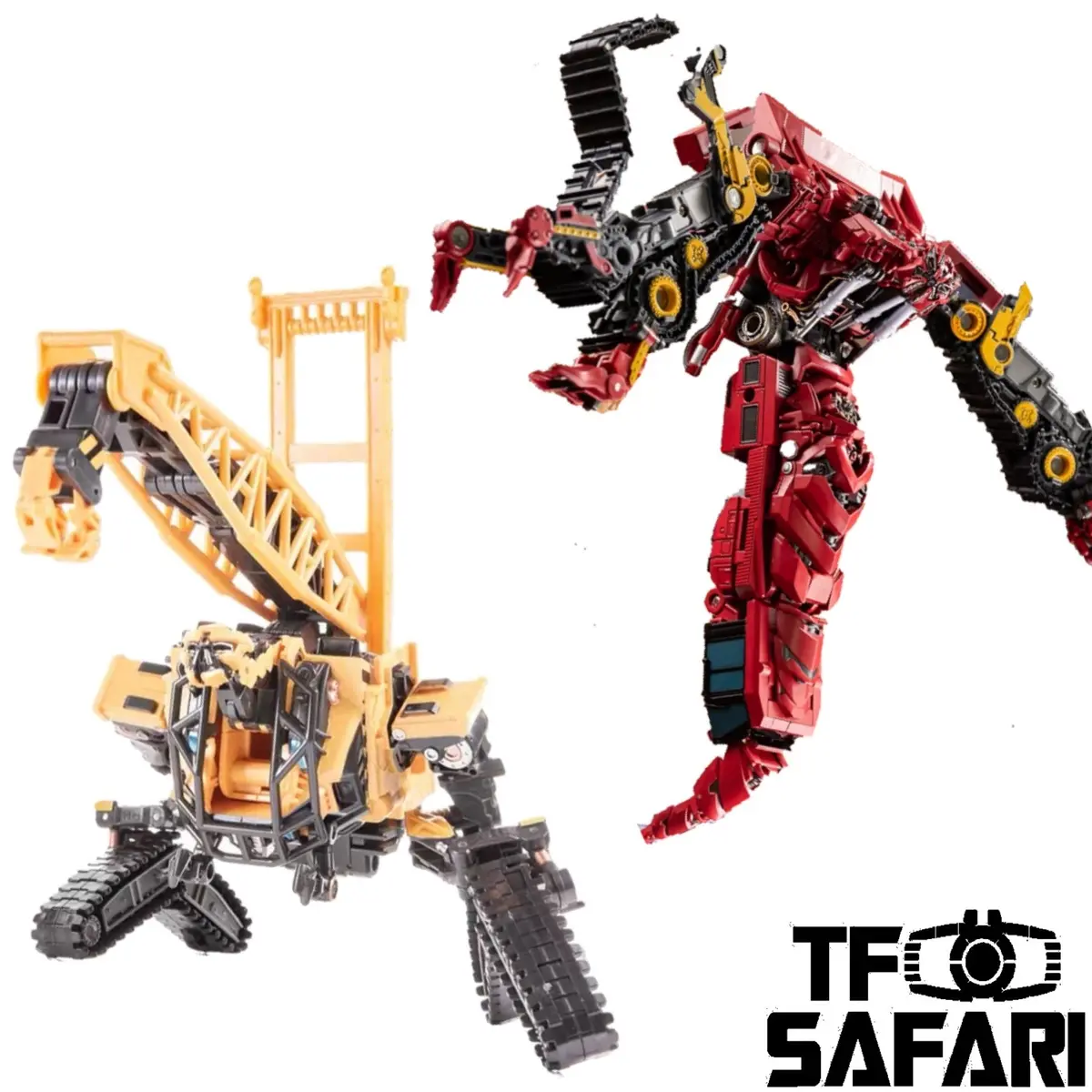 Mechanical Alliance Mechanical Team Mt-01 Mt01 Bulldozer (Rampage) Mt-04 Mt04 Crane(Hightower) (Oversized Studio Series Rotf Devastator ) 1