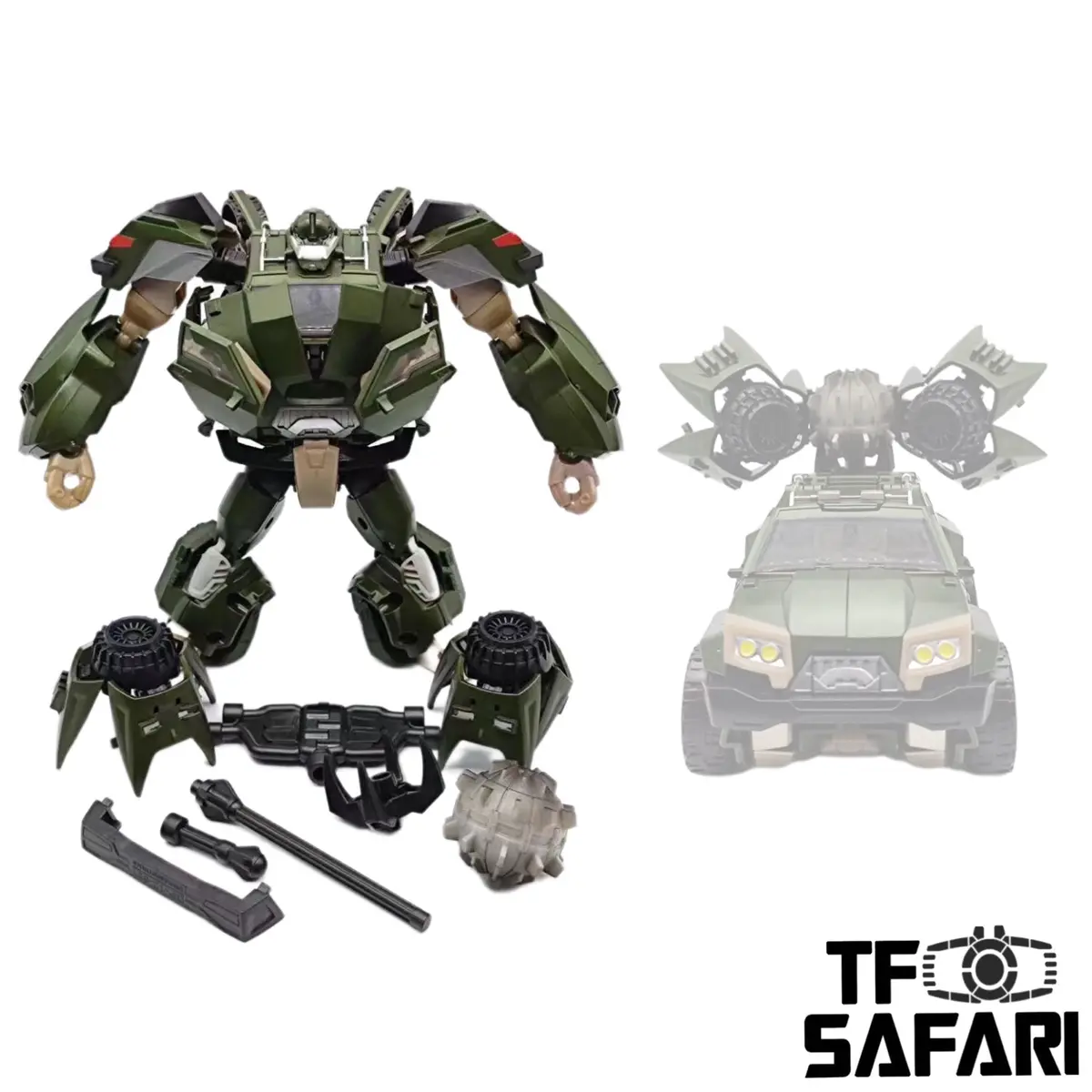 4Th Party Ac-01R Ac01r Hothead (Tfp Bulkhead) With New Accessories Japanese Version 1