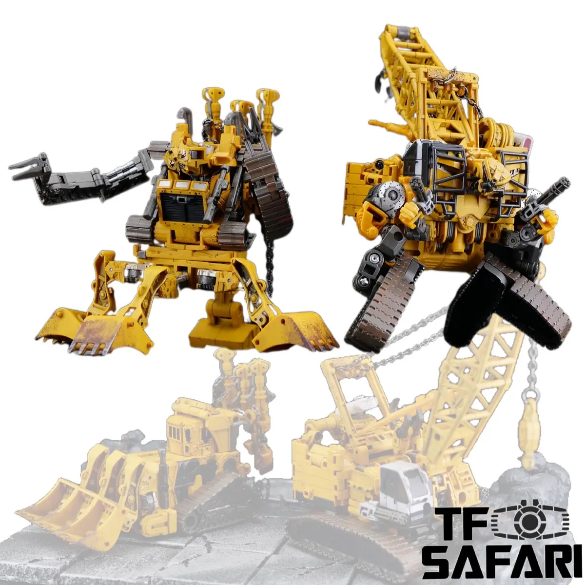 Devil Saviour (Bombusbee) Ds-07 / Ds-08 Paranoider / Bomber (Hightower And Bulldozer Of Rotf Devastator Constructicons) 18Cm / 7" 2 In 1 Set 1