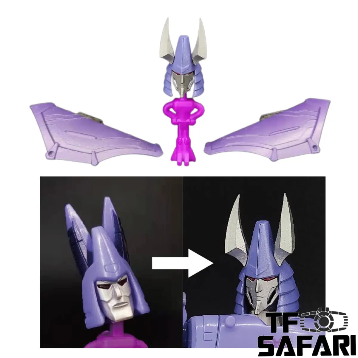 Bdt Studio Bdt-13C Bdt13c Upgrade Kit (Head Sculpt & Shoulder Armor) For Wfc Kingdom Cyclonus Upgrade Kit 1