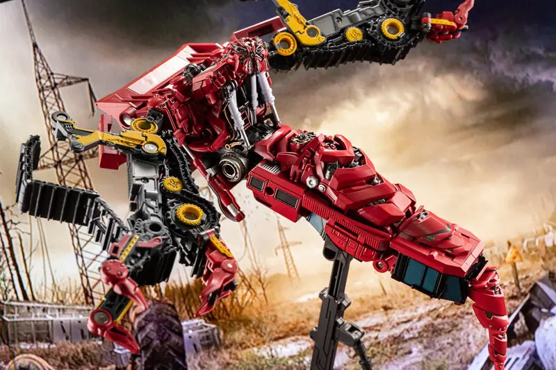 Mechanical Alliance Mechanical Team Mt-01 Mt01 Bulldozer (Rampage) Mt-04 Mt04 Crane(Hightower) (Oversized Studio Series Rotf Devastator ) 2
